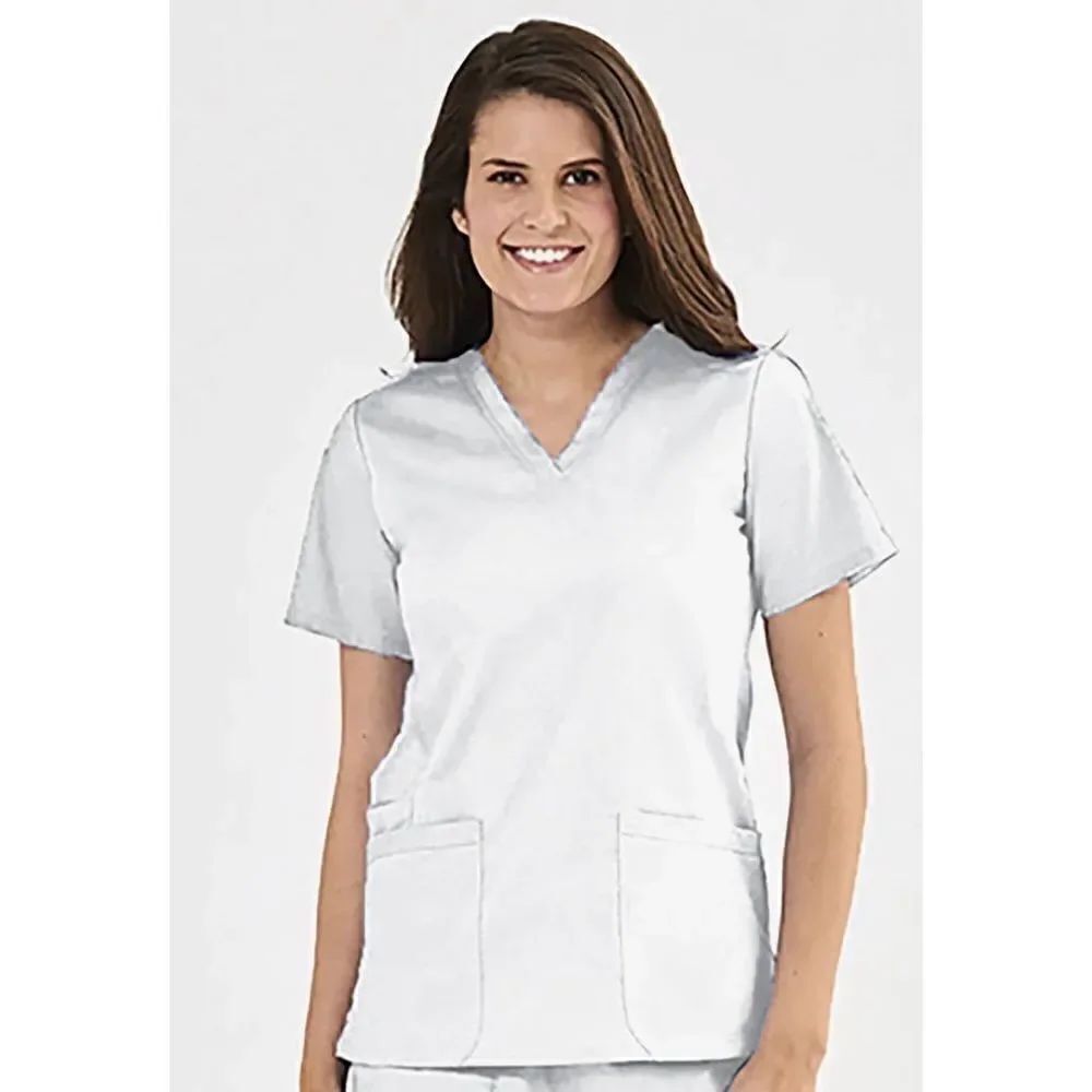 NWT Womens Maven Uniforms 2100 Blossom Signature Basic V-Neck Scrubs Top - Sz M